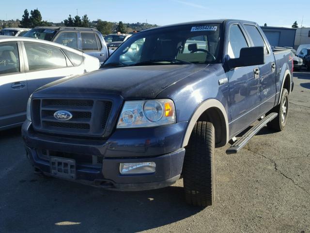 1FTPW14565KD22792 - 2005 FORD F150 SUPER BLUE photo 2