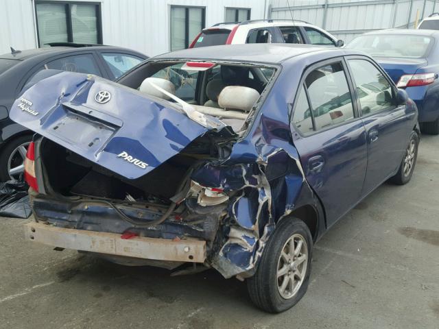 JT2BK12U020055570 - 2002 TOYOTA PRIUS BLUE photo 4