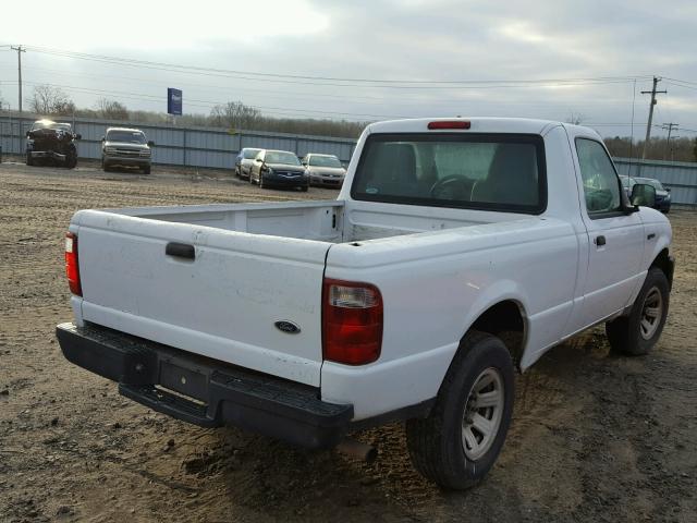 1FTYR10D95PA97201 - 2005 FORD RANGER WHITE photo 4