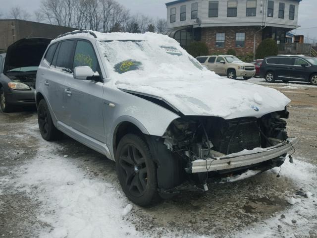 WBXPC93498WJ02823 - 2008 BMW X3 3.0SI SILVER photo 1