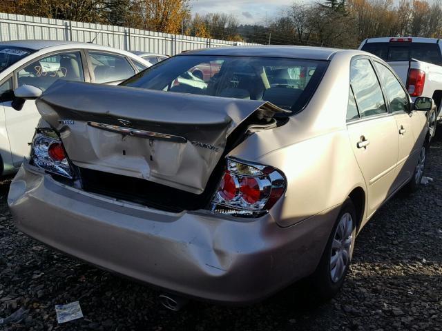 4T1BE32KX6U707291 - 2006 TOYOTA CAMRY LE ოქროსფერი ფოტო 4