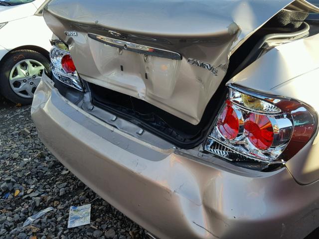 4T1BE32KX6U707291 - 2006 TOYOTA CAMRY LE ოქროსფერი ფოტო 9