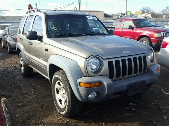 1J4GL48K14W294539 - 2004 JEEP LIBERTY SP GOLD photo 1