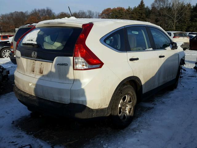 5J6RM4H37EL062254 - 2014 HONDA CR-V LX WHITE photo 4