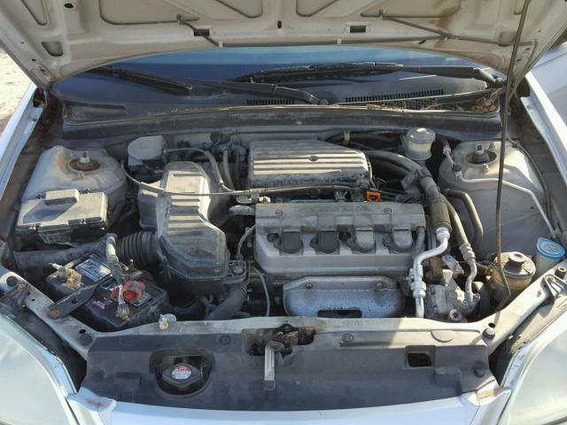 1HGES16522L082437 - 2002 HONDA CIVIC LX SILVER photo 7