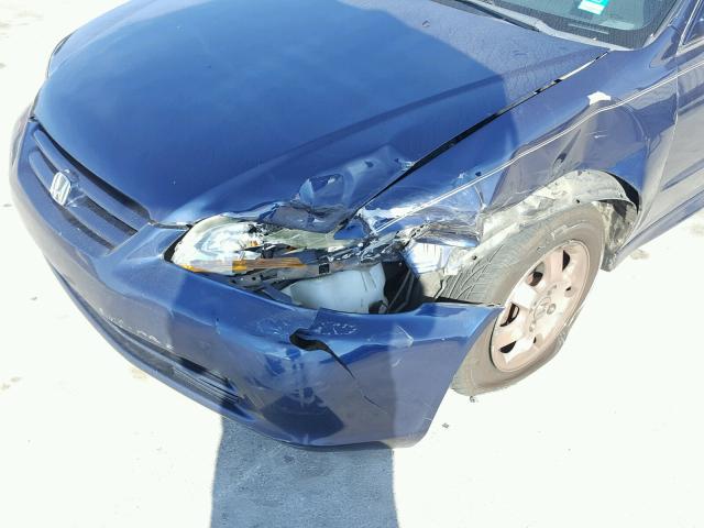 1HGCG56672A104906 - 2002 HONDA ACCORD EX BLUE photo 9