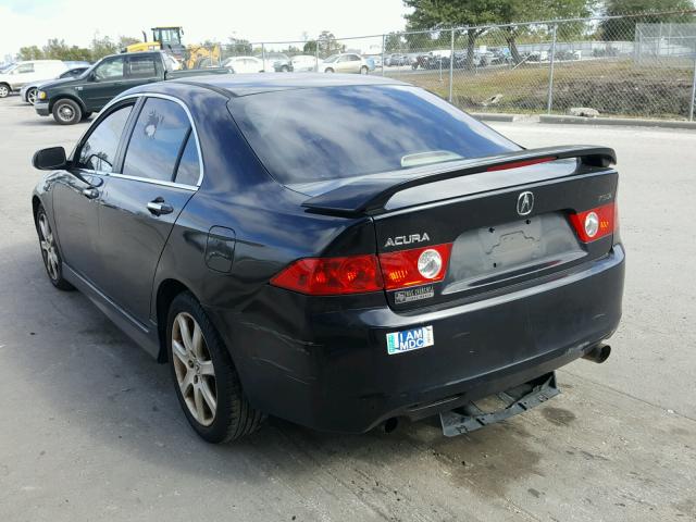 JH4CL96914C000302 - 2004 ACURA TSX BLACK photo 3