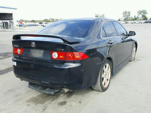 JH4CL96914C000302 - 2004 ACURA TSX BLACK photo 4