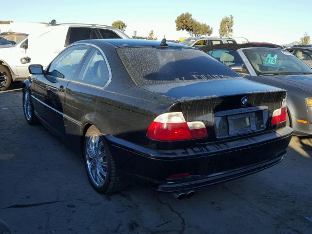 WBABN53401JU32926 - 2001 BMW 330 CI BLACK photo 3