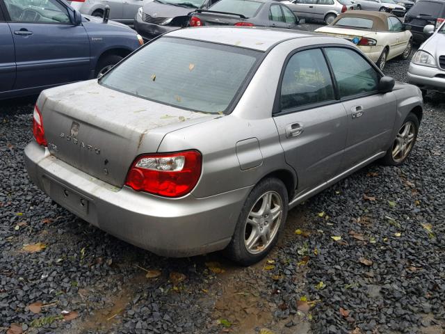 JF1GD67535G514887 - 2005 SUBARU IMPREZA RS SILVER photo 4