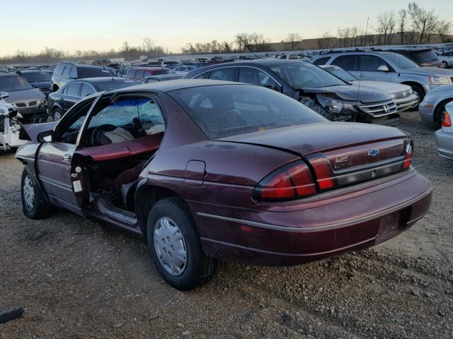 2G1WL52M5X9119489 - 1999 CHEVROLET LUMINA BAS ბურგუნდია ფოტო 3