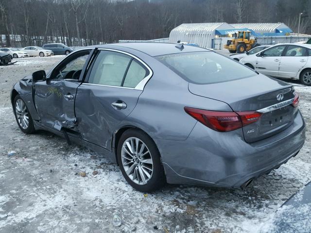 JN1CV7AR4JM280104 - 2018 INFINITI Q50 PURE GRAY photo 3