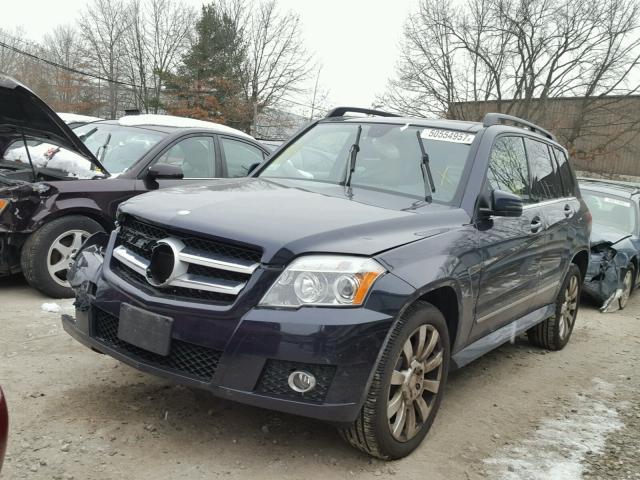 WDCGG8HB2AF429938 - 2010 MERCEDES-BENZ GLK 350 4M BLUE photo 2