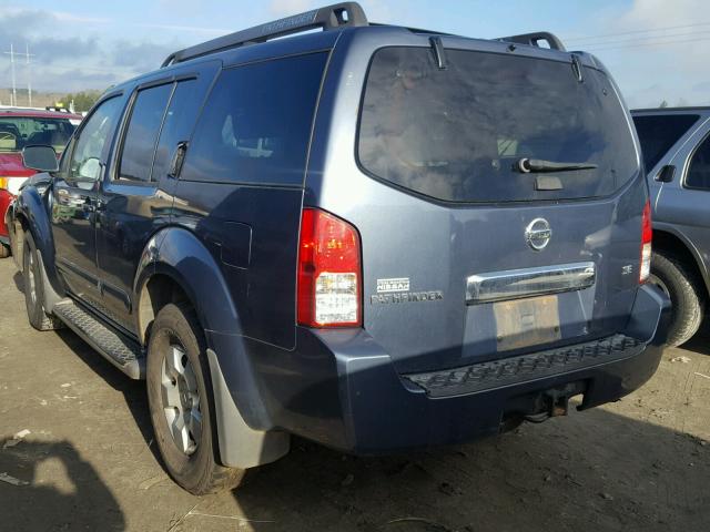 5N1AR18U26C608547 - 2006 NISSAN PATHFINDER BLUE photo 3