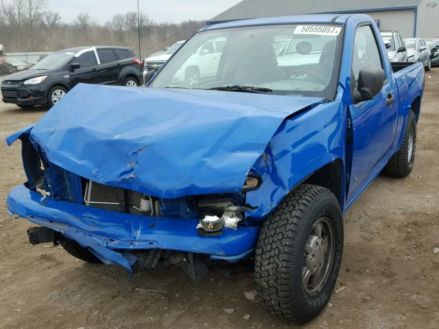 1GCCS149078198998 - 2007 CHEVROLET COLORADO BLUE photo 2