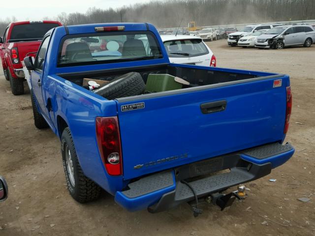 1GCCS149078198998 - 2007 CHEVROLET COLORADO BLUE photo 3