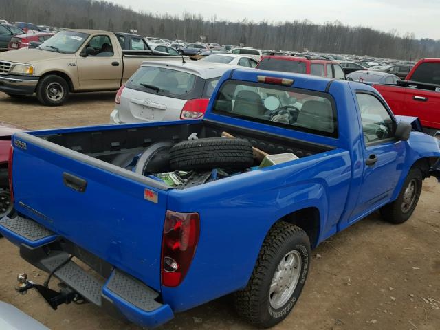 1GCCS149078198998 - 2007 CHEVROLET COLORADO BLUE photo 4