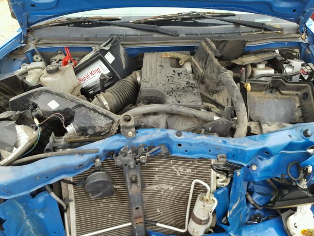 1GCCS149078198998 - 2007 CHEVROLET COLORADO BLUE photo 7