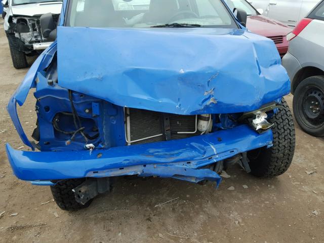 1GCCS149078198998 - 2007 CHEVROLET COLORADO BLUE photo 9