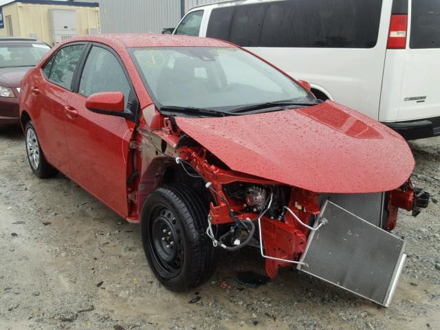 2T1BURHEXHC817687 - 2017 TOYOTA COROLLA L RED photo 1