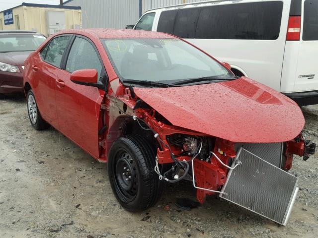 2T1BURHEXHC817687 - 2017 TOYOTA COROLLA L RED photo 9