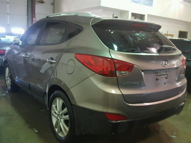 KM8JU3AC8BU226362 - 2011 HYUNDAI TUCSON GLS BROWN photo 3