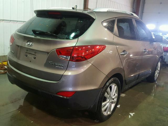 KM8JU3AC8BU226362 - 2011 HYUNDAI TUCSON GLS BROWN photo 4