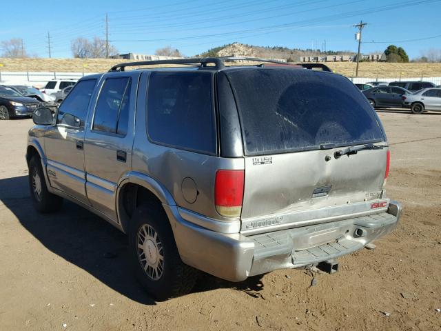 1GKDT13W0W2569222 - 1998 GMC JIMMY GRAY photo 3