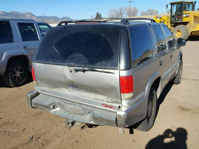 1GKDT13W0W2569222 - 1998 GMC JIMMY GRAY photo 4