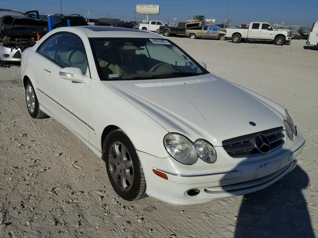 WDBTJ65J54F083893 - 2004 MERCEDES-BENZ CLK 320C WHITE photo 1