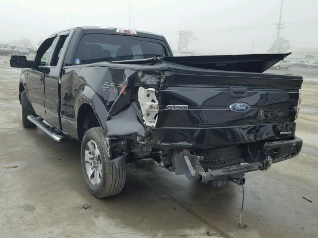 1FTFX1CF8DFD92403 - 2013 FORD F150 SUPER BLACK photo 3