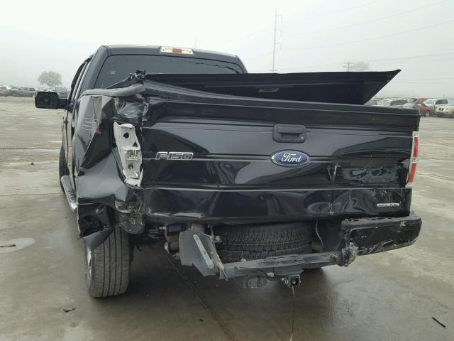 1FTFX1CF8DFD92403 - 2013 FORD F150 SUPER BLACK photo 9