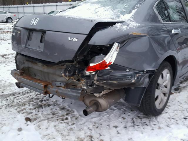 1HGCP36888A081666 - 2008 HONDA ACCORD EXL GRAY photo 9