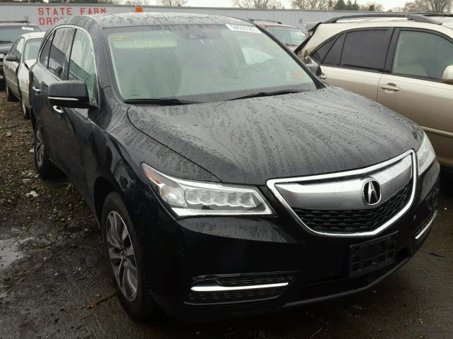 5FRYD4H4XEB010662 - 2014 ACURA MDX TECHNO BLACK photo 1