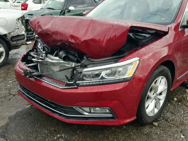 1VWAT7A31GC053924 - 2016 VOLKSWAGEN PASSAT S Կարմիր լուսանկար 9