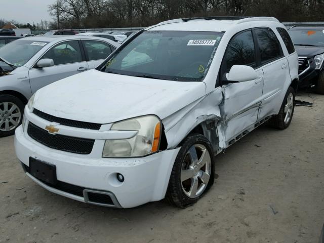 2CNDL537986033639 - 2008 CHEVROLET EQUINOX SP WHITE photo 2