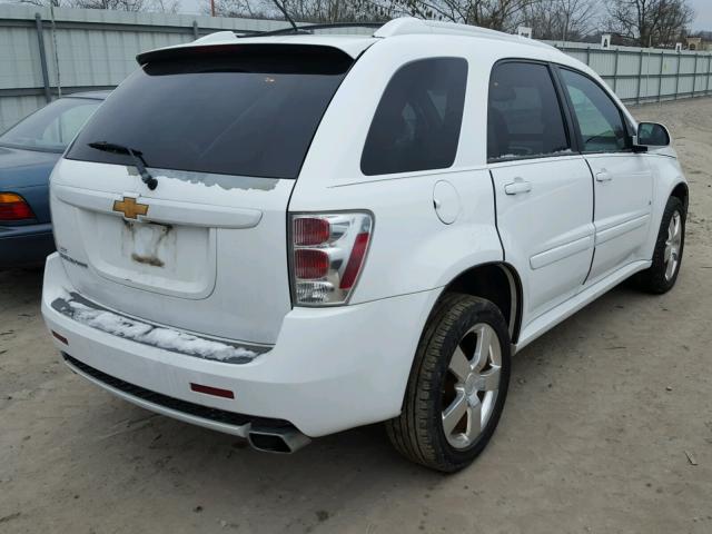 2CNDL537986033639 - 2008 CHEVROLET EQUINOX SP WHITE photo 4