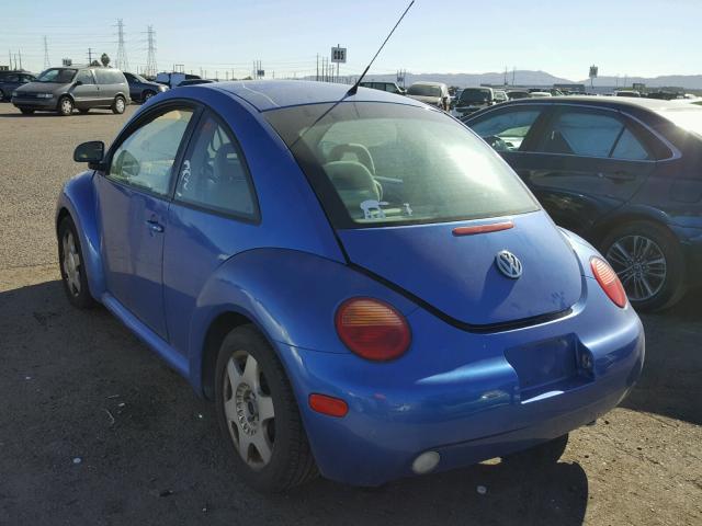 3VWBB61CXWM005434 - 1998 VOLKSWAGEN NEW BEETLE BLUE photo 3