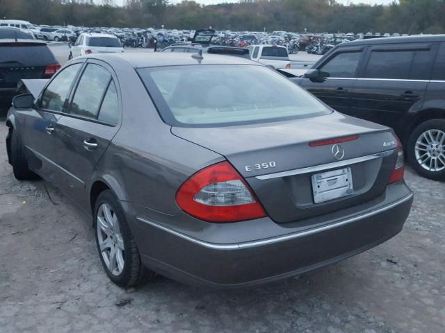 WDBUF87X38B249649 - 2008 MERCEDES-BENZ E 350 4MAT GRAY photo 3