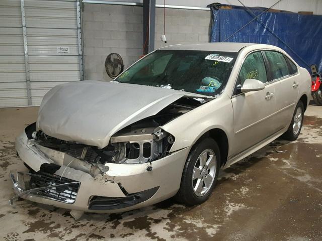 2G1WG5EK6B1125842 - 2011 CHEVROLET IMPALA LT GOLD photo 2