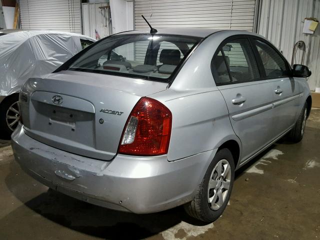 KMHCN46C67U137093 - 2007 HYUNDAI ACCENT GLS SILVER photo 4