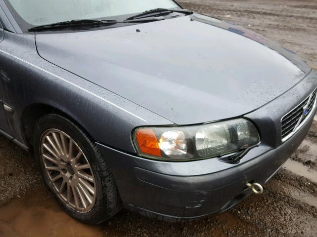 YV1RS58D432259941 - 2003 VOLVO S60 2.4T GRAY photo 9
