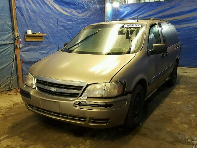 1GNDX03E22D175518 - 2002 CHEVROLET VENTURE TAN photo 2