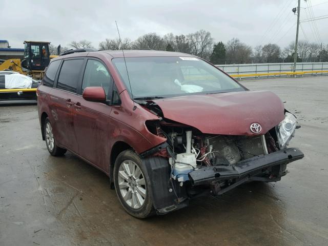 5TDJK3DC0BS023069 - 2011 TOYOTA SIENNA LE MAROON photo 1