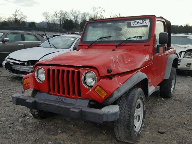 1J4F449S56P760705 - 2006 JEEP WRANGLER / RED photo 1