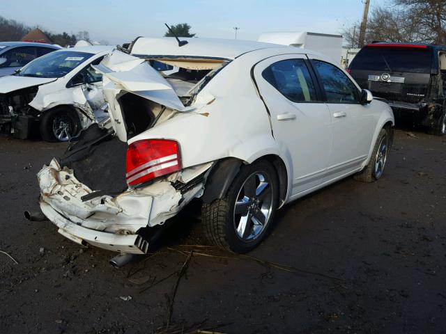 1B3LC76M08N230208 - 2008 DODGE AVENGER R/ WHITE photo 4