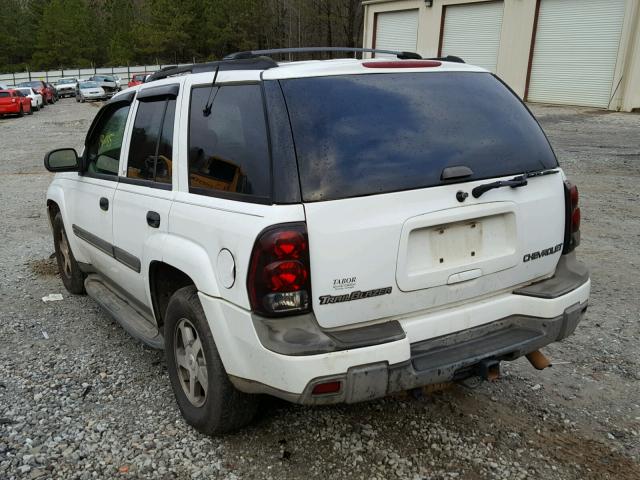 1GNDS13S922121526 - 2002 CHEVROLET TRAILBLAZE WHITE photo 3