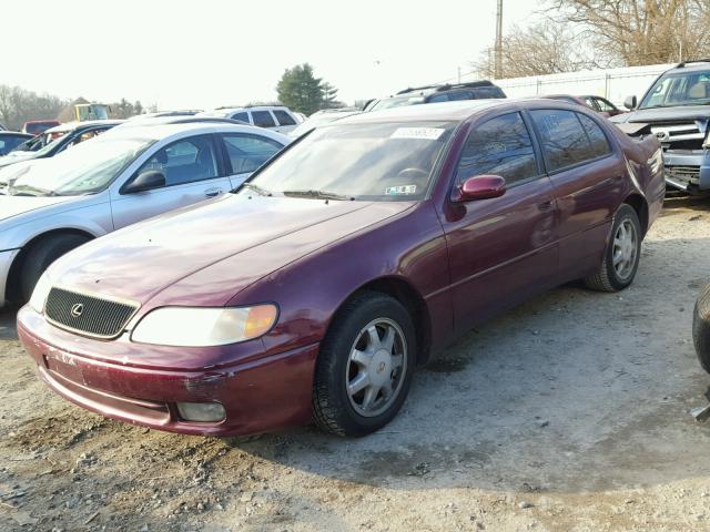 JT8JS47E1R0074630 - 1994 LEXUS GS 300 MAROON photo 2