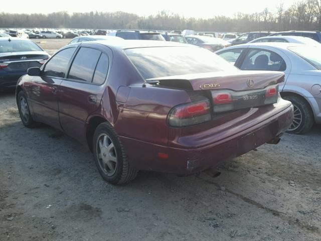 JT8JS47E1R0074630 - 1994 LEXUS GS 300 MAROON photo 3