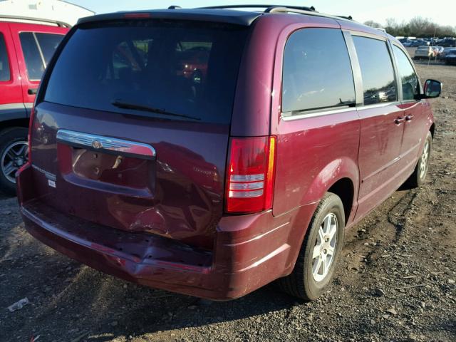 2A8HR54P48R731084 - 2008 CHRYSLER TOWN & COU BURGUNDY photo 4